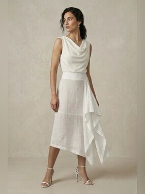 Michael Kors Collection - Asymmetrical Midi Skirt